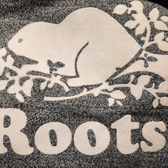 Classic Roots Hoodie in Light Gray with White Beaver Logo - Picture 4 of 6